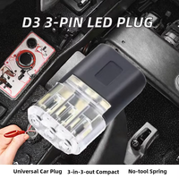 Connecteur D1 D2 D3 sans soudure, sans dénudage, à déconnexion rapide, pour LED, en cuivre et plastique, 300V 9A, câblage rapide double fil