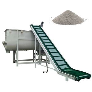 Mélangeur de poudre d'aliments pour animaux, mélangeur de céréales et de soja, ligne de pesage, de remplissage et d'emballage pour aliments de bétail et de moutons, élévateur, convoyeur à bande - Product Image 3
