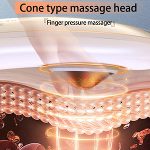 HEZHENG <span class=keywords><strong>Mini</strong></span> masseur lombaire électrique portable pour le dos, appareil de chauffage physique à pression d'air avec ceinture de massage - Product Image 2