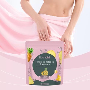 Gomitas para el Equilibrio Femenino con Vitamina C (Ácido Ascórbico), Equilibrio Hormonal para Mujeres, Polvo de Fruta de Piña, <span class=keywords><strong>Lactobacillus</strong></span> <span class=keywords><strong>Acidophilus</strong></span> - Product Image 1