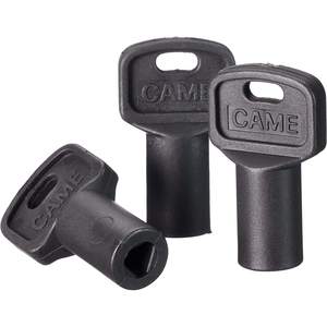 Clé de déverrouillage Came Trilobate 119RIY077 pour moteurs de porte de garage, design minimaliste en plastique - Product Image 1