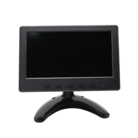 Nuevo Monitor de Pantalla Mini de 7 Pulgadas, Tamaño Pequeño con Carcasa de Plástico y Pantalla Táctil Opcional