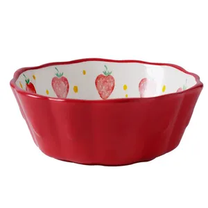 Керамическая чаша для мелкой посуды-красочная фарфоровая мелкая Салатница для вечеринки, пасты, супа