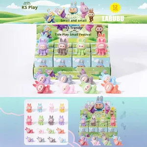Boîte aveugle12 pièces PVC boîte aveugle photo poupée à la mode mignon Kawaii dessin animé porte-clés petit pendentif bijoux en gros - Product Image 6
