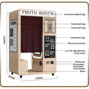 Cabina <span class=keywords><strong>de</strong></span> Fotos Profesional Estilo Coreano, Nueva Cabina con Pantalla Táctil Instantánea LED, Máquina <span class=keywords><strong>de</strong></span> Fotomatón - Product Image 4