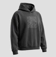 Sweat-shirt à capuche unisexe surdimensionné épais personnalisé pour l'automne, style streetwear, vierge, vente en gros, impression de logo OEM ODM, usine