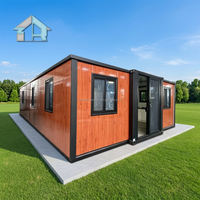 Casa Contenedor Prefabricada Expandible de 40 Pies - Diseño Moderno con Puertas y Ventanas de Rotura Térmica, Garantía de 3 Años