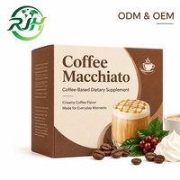 Café Instantané Macchiato Noir Amincissant Aromatisé au Sucre en Boîte – Boisson Énergisante Favorisant le Métabolisme