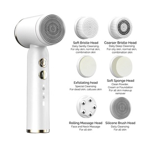 <span class=keywords><strong>Brosse</strong></span> nettoyante faciale sans fil avec compresse chaude et froide, exfoliation douce, <span class=keywords><strong>brosse</strong></span> nettoyante électrique pour le <span class=keywords><strong>visage</strong></span>, <span class=keywords><strong>appareil</strong></span> imperméable - Product Image 2