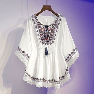 I-0663 Women's Casual Boho Full Sleeve Tank <b>Top</b> Button-Up Regular V-Neck Summer Solid Chiffon Front Breathable Eco-Friendly - Product Image 3