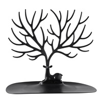 Support de présentation de bijoux en plastique en forme de cerf, porte-boucles d'oreilles, support de rangement pour bracelets et joncs, présentoir suspendu, organisateur de bijoux