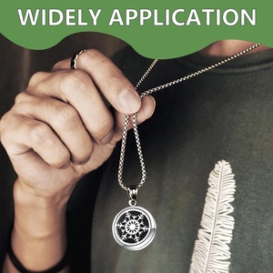 Bantalan parfum serat bulat Diffuser aromaterapi bantalan isi ulang bantalan bulu minyak esensial untuk liontin kalung gelang klip ventilasi mobil - Product Image 5