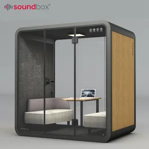 Cabina di lavoro privata insonorizzata mobile Soundbox Office Pod cabina di silenzio interna per ufficio di grandi dimensioni