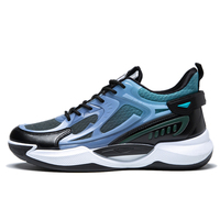 Chaussures de basketball pour hommes à dégradé de couleurs en maille, antidérapantes, respirantes et confortables, idéales pour l'entraînement hiver/printemps – Direct Usine