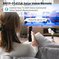 Télécommande vocale solaire BN59-01455A pour téléviseurs intelligents Samsung, compatible avec les séries Frame NEO QLED 4K, comprend 4 raccourcis