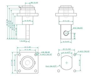 EL 300A 황동 사각 배터리 단자 블록 나사 단자 자동차 신에너지 저장 리튬 배터리 단자 - Product Image 6