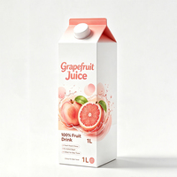 Fabrieksmerk Fruitdrank Verfrissende Gebalanceerde Zoetzuur Citrus 1L Rode Grapefruitsap