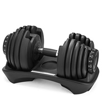 Ensemble d'haltères réglables automatiques Snode Power Silver Water, avec options de 2,5 kg et ensembles de 15 kg, plaques unisexes