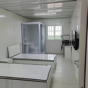 Maisons conteneurs modulaires préfabriquées démontables et portables de 20 et 40 pieds pour bureaux et hôtels, à prix compétitif, en kit sandwich plat - Product Image 2