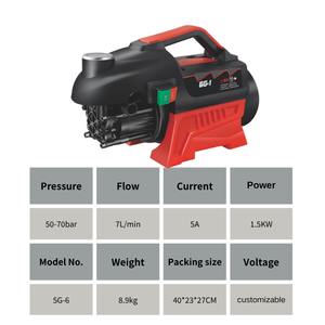 Hidrolavadora Eléctrica Portátil 6G-1 <span class=keywords><strong>de</strong></span> 220V, Chorro <span class=keywords><strong>de</strong></span> Agua a Alta Presión para Detallado <span class=keywords><strong>de</strong></span> Autos, Limpieza del Hogar y Lavado <span class=keywords><strong>de</strong></span> Jardines - Product Image 3