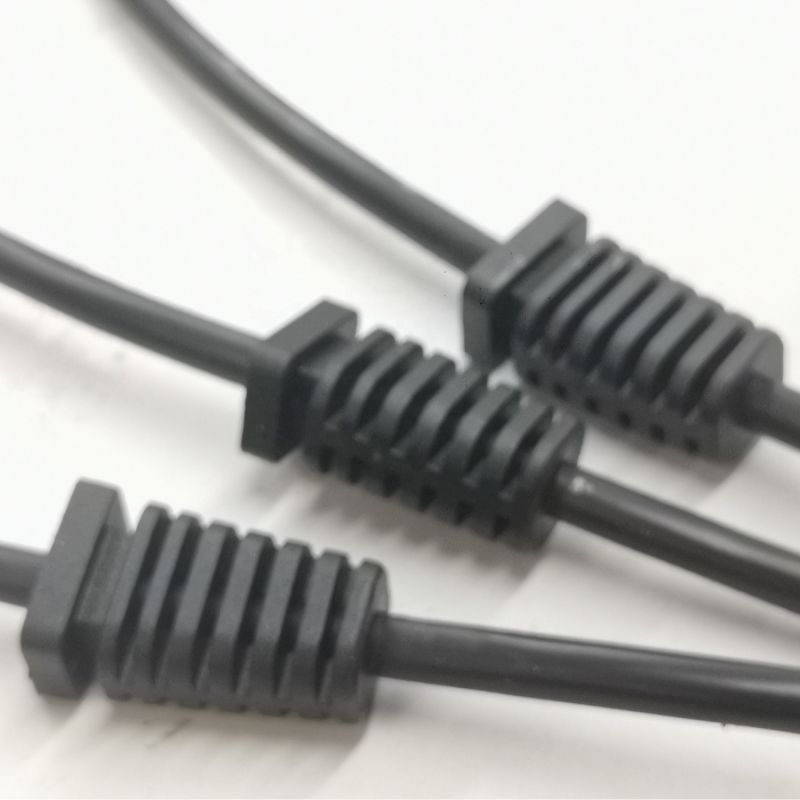 PVC material waterproof IP67 customized strain relief molded cable application for GPS control box