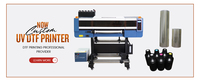 Imprimante à broderie 3D DTF Qinyu 60 cm, encre UV, impression en mousse entièrement automatique avec têtes Epson 3/4 I3200, utilisée pour le TEXTILE