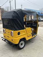 Vente directe usine 2026 – Tuk-Tuk à essence à 2 rangées, équipé de pneus tout-terrain, tricycle passager pour touristes et marchés africains