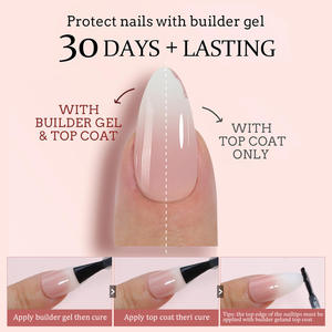 Uñas Postizas de Lujo Removibles de Alta Calidad a Bajo Precio, Uñas Postizas con Degradado, Kit de Uñas Postizas Hechas a Mano - Product Image 3