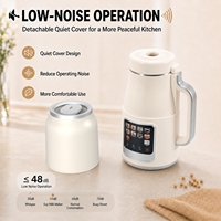 Machine à lait de soja grande capacité en acier inoxydable 304, facile à nettoyer, pour aliments complémentaires pour bébés, pâte de riz, mini-machine à soupe