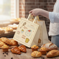 Sacs de cuisson en papier couché avec logo personnalisé, fermeture magnétique, poignées plates, emballage artisanal pour bougies, matériaux recyclés, couleurs personnalisées