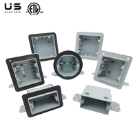Boîte de distribution électrique SLH-4 sans métal, 4 modules, étanche IP67/IP65, en plastique ABS, avec joint en PVC