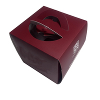 Boîte cadeau personnalisée avec fenêtre transparente pour fête d'anniversaire, mariage, fleurs ajourées pour l'emballage de gâteaux et de nourriture