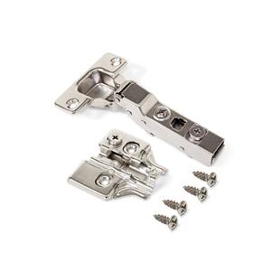 Bisagra de copa EMUCA 1011107 D. 35 mm Media superposición 100 ° Clip unidireccional con base Juego de 20 piezas para aplicaciones de taller y baño - Product Image 1