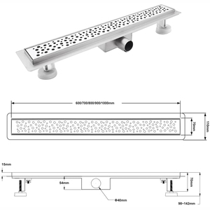 Sannce — <span class=keywords><strong>vidange</strong></span> de sol linéaire, de haute qualité, pour salle de bains, carrelage, canal de douche, étanche - Product Image 6