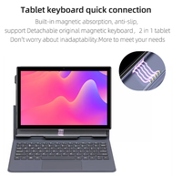 Tablette Android 10 pouces 4 Go de RAM 64 Go de ROM 2 en 1 Octa-Core 4G Double carte SIM 5G WiFi Tablettes 10,1 pouces FHD Tablette PC pour enfants