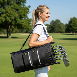 Accessoire de poussette pour <span class=keywords><strong>le</strong></span> <span class=keywords><strong>golf</strong></span>, sac de <span class=keywords><strong>golf</strong></span> pour 6 clubs, porte-putters pour poussette avec 3 poches, sac de <span class=keywords><strong>golf</strong></span> pour bébé - Product Image 3