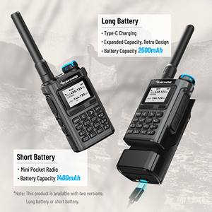 Walkie Talkie Quansheng UV K1 Mini Kong 5W con Certificación CE FCC ROHS, Batería Extendida y Corta Opcionales, Transceptor Multibanda, Radioaficionado - Product Image 5