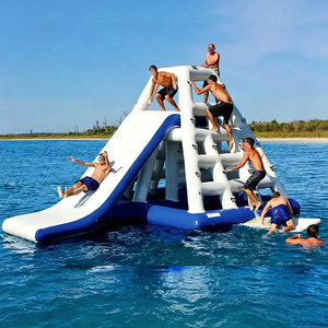 <span class=keywords><strong>Torre</strong></span> de Escalada Acuática Inflable Comercial con Tobogán - <span class=keywords><strong>Gimnasio</strong></span> Acuático Flotante de PVC Marino para Lago o <span class=keywords><strong>Mar</strong></span> - Product Image 1