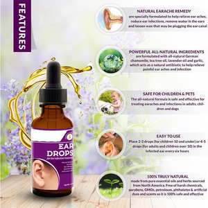 Aceite para el Alivio del <span class=keywords><strong>Tinnitus</strong></span> de Absorción Rápida y Efectiva Directo de Fábrica para el Zumbido en los Oídos Versus Suplementos y Aerosoles - Product Image 3