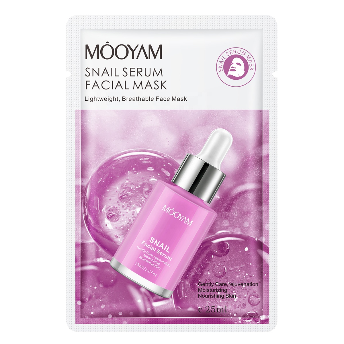 Masque facial au sérum d'escargot