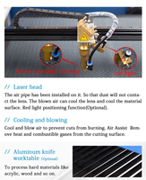Machines de découpe laser CO2 XM 4060 40w 50w 60w 80w 100w, machine de gravure laser haute vitesse en Chine