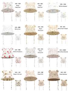 Nuevo Sombrero de Algodón Transpirable para Bebés con Diseño de Oso de Dibujos Animados, Sombrero de Pescador con Estampado de Frutas y Flores para Niños de 1 a 3 Años - Product Image 2