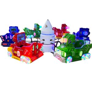 Tren de Carriles Eléctrico Atractivo para Niños, de Alta Popularidad en Parques de Atracciones, con Columpios y Carrusel - Product Image 1