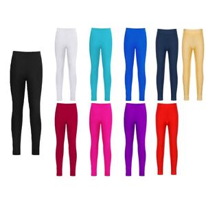 Pantalones largos elásticos para niñas de 4 a 16 años, leggings para patinar, deportes casuales, vida diaria, uso al aire libre, ropa para jugar, ropa de baile, competición - Product Image 1