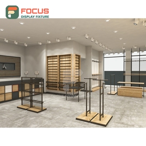 Customized Retail Project Metal Glass <b>Showcase</b> Full Service Fashion Store - Product Image 1