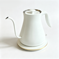 Bouilloire électrique de 0,8 L avec contrôle de la température, portable, en acier inoxydable 304, chauffe-eau avec fonction d'arrêt automatique, pour usage domestique