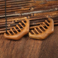 Nouveau Peigne de Massage du Cuir Chevelu en Bois Personnalisé 2025 – Masseur de Cuir Chevelu en Bois de Santal, Brosse Gua Sha en Bois pour la Croissance des Cheveux des Femmes et des Hommes