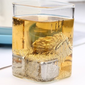 Đảng <span class=keywords><strong>Bar</strong></span> công cụ 8 pcs thép không gỉ ice cubes Set tái sử dụng làm lạnh đá Whisky rượu vang làm mát Cube làm lạnh Ice Cubes - Product Image 3