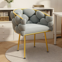 Fauteuil Bulle de Luxe, Tabouret de Maquillage au Design Moderne, Chaise de Coiffeuse pour la Maison, la Chambre, le Bureau, le Salon, pour le Nail Art, Chaise Bread