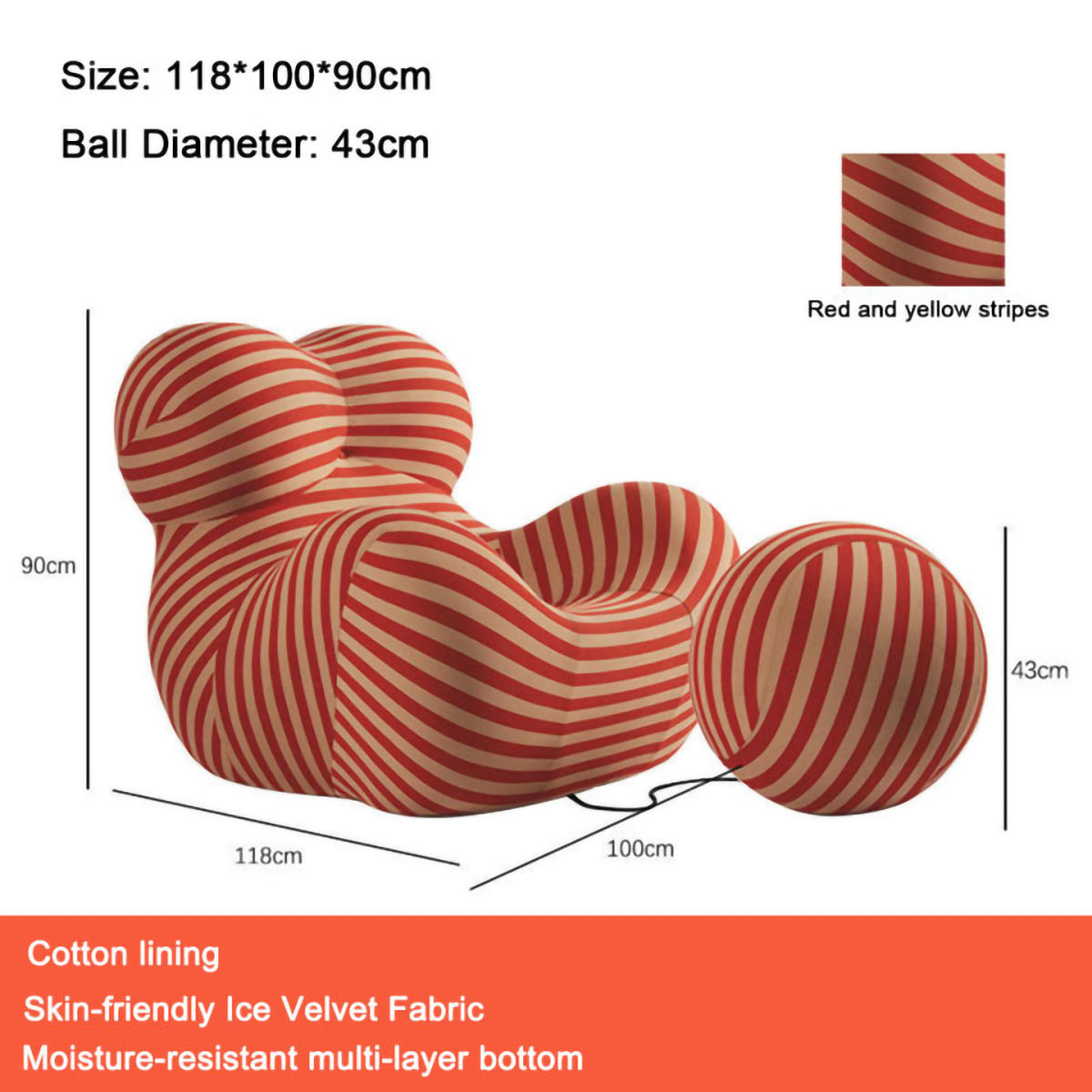 Red and yellow stripes